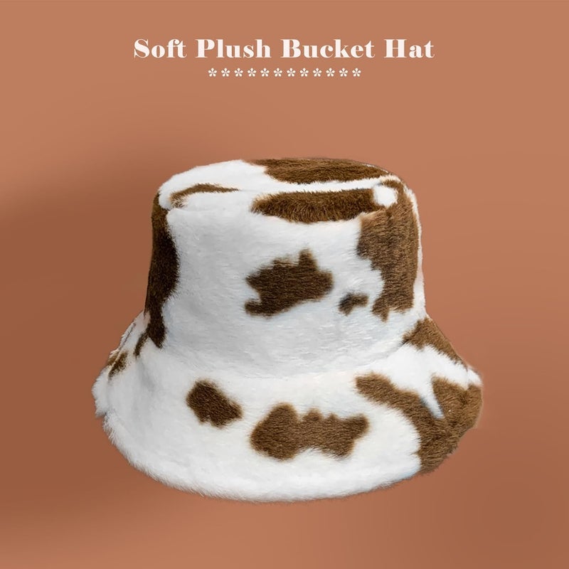 Yonchic Store Winter Soft Faux Fur Plush Bucket Hat, Lovely Fisherman Cap, Fashion Outdoor Thick Warm Sun Cap for Women - Image 3